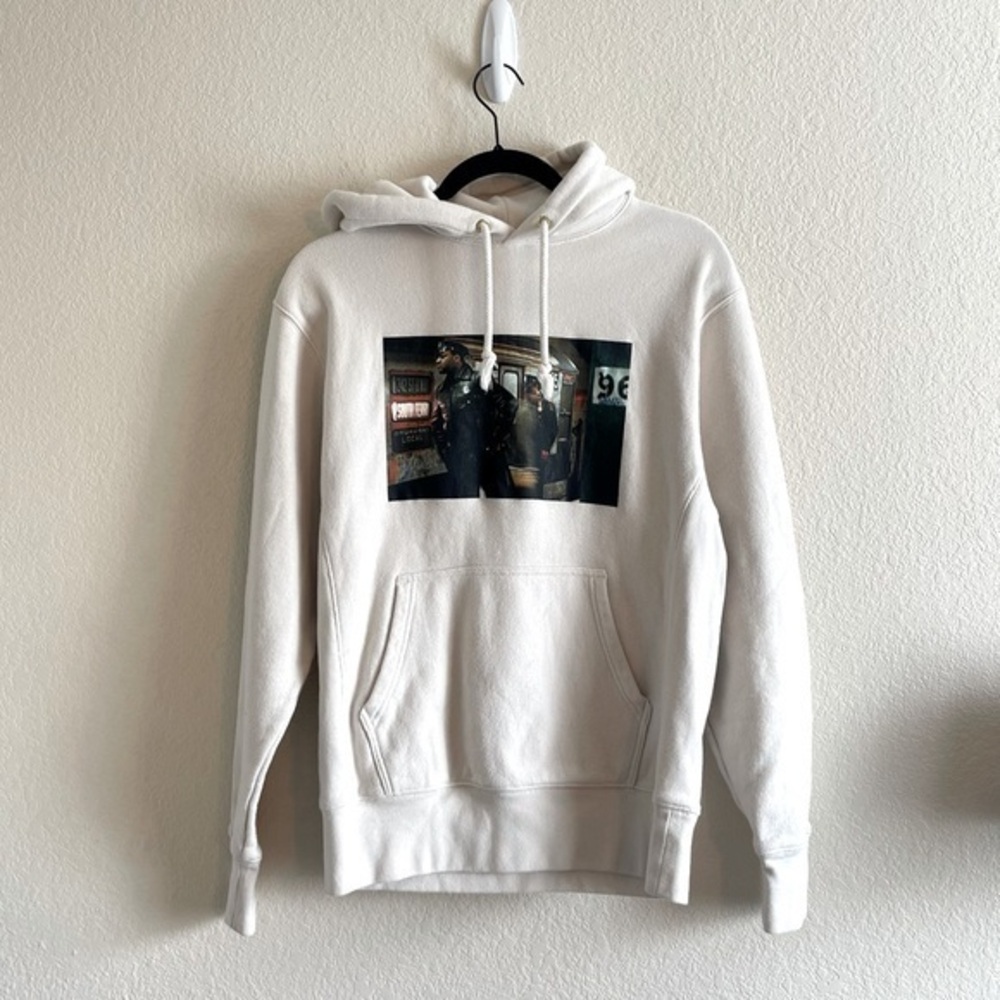 Rowing Blazers x Willy Spiller Graphic Hoodie Cream Color Pullover Men's Size XS